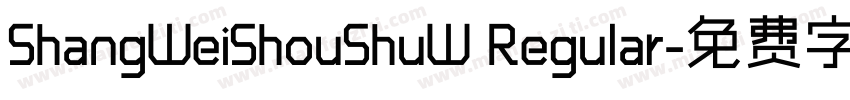 ShangWeiShouShuW Regular字体转换